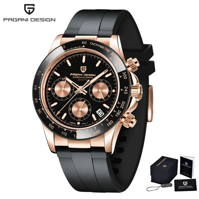 PAGANI DESIGN Luxury Men's Watch Quartz Men's Business Watch Top Brand Luxury Waterproof Men's Chronograph VK63 Reloj Hombre image 3