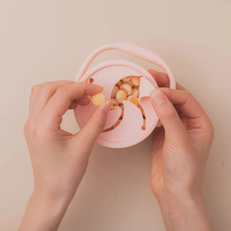 Siliconen Cup Voor Baby Spill-Proof Baby Snack Doos Lekvrije Handvat Voedsel Opslag Zuigelingenvoeding Containers Ijs crème Snacks Cup