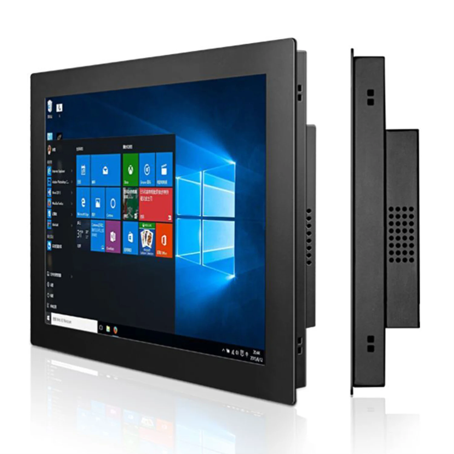 10 12 15 17 Inch buckle Embedded Industrial computer monitor Non touch with VGA HDMI-Interface LCD Display 1024*768