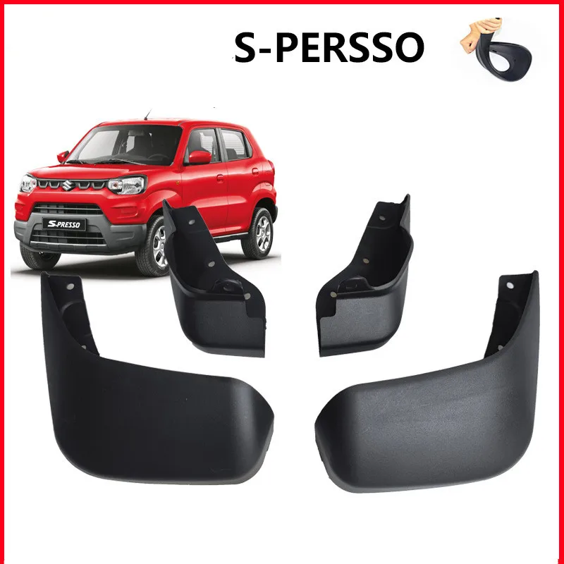 4pcs/set Mud Guards Mudguards For Suzuki S-presso Spresso 2020 2021 2022 Mud flaps Splash Guards Mudflaps Mudguards Accessories