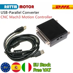 「EU Free Delivery」NC200 USB-Parallel Converter USB to LPT Adapter CNC Mach3 Motion Controller 200KHz for CNC Router Machine