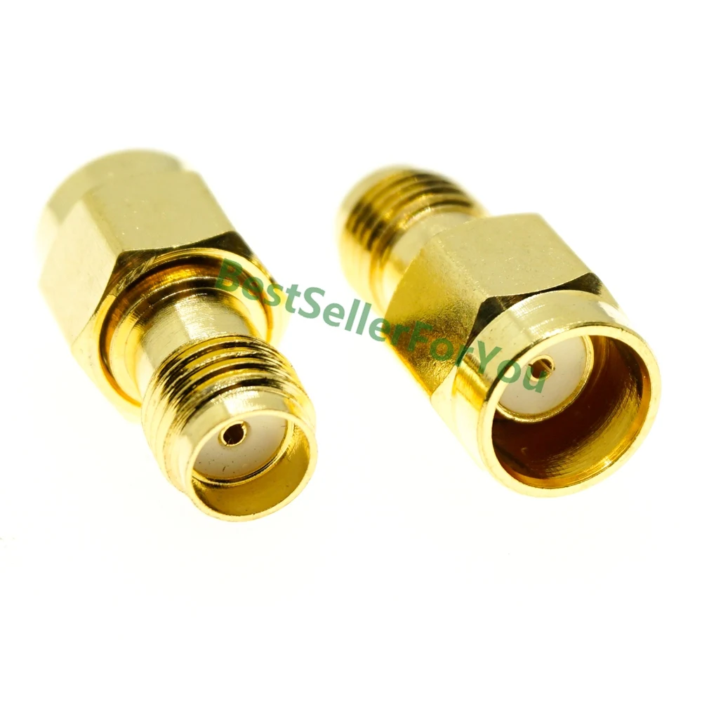 SMA Connector Female To Quick RP SMA Connector Male RPSMA Connector Plug Push-On Lot RF Coaxial Adapter Coupler