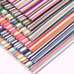 50*150CM Color striped dyed polyester fabric for Headwear shoes hats toys tablecloth crafts DIY Handmade