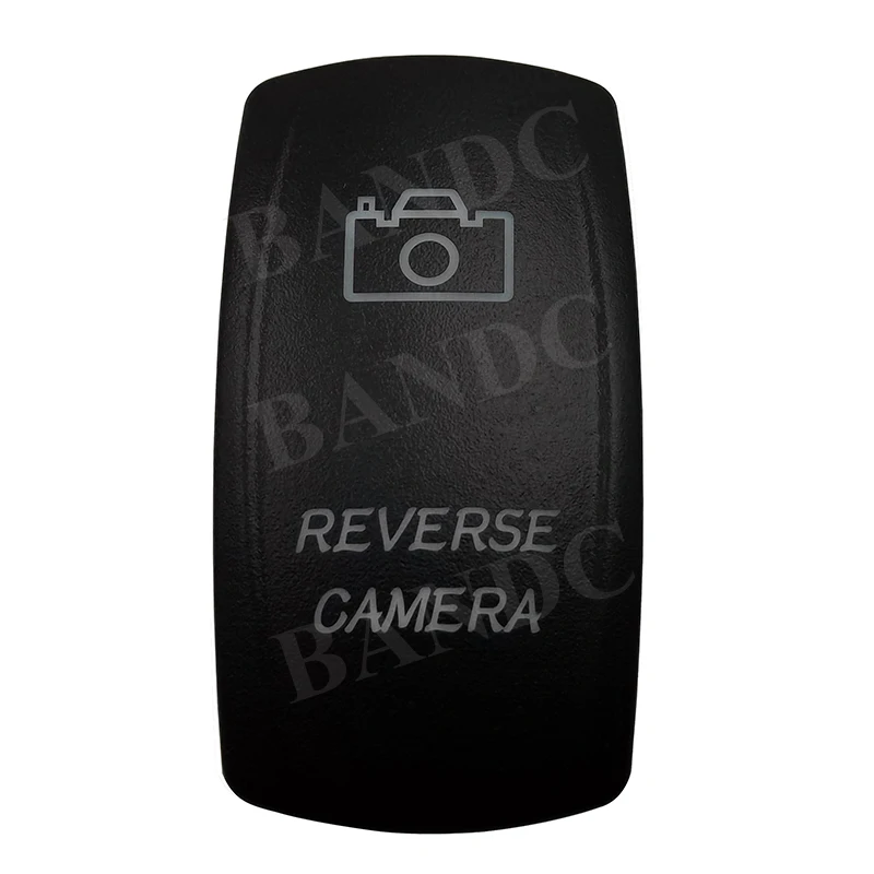 Cover Cap Only! REVERSE CAMERA Laser Etched Rocker Switch Backlit Cover Cap for Boat Truck ARB Caravan Switch,Car Accessories