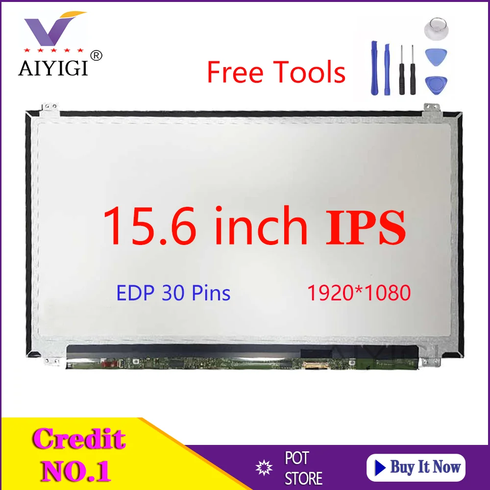 

15.6 Inch IPS Laptop LED LCD Screen For DELL Inspiron 15-3541 3542 3543 15 5000 7567 7557 7559 Matrix Display EDP FHD 1920*1080