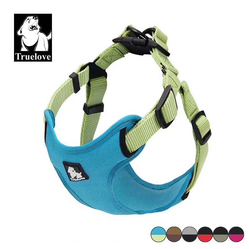 Truelove Padded Reflective Dog Harness Vest Soft Pet Step In Harness Adjustable No Pull Pet Vest For Small Medium large Dogs