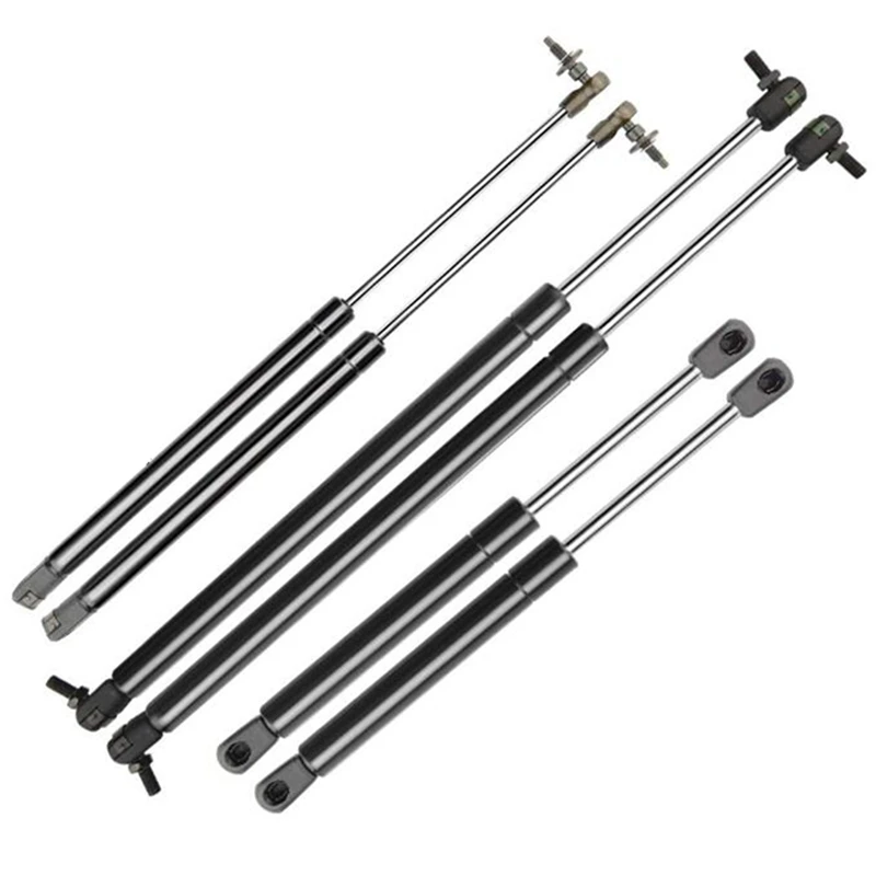 

6Pcs Bonnet+Tailgate+Rear Window Lift Supports Fit for Jeep Grand Cherokee WJ/WG 1999-2004 New Shocks Struts Spring Damper