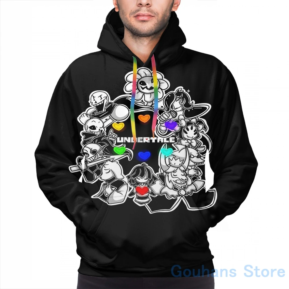 Mens Hoodies Sweatshirt for women Everyone from Undertale (Flowey Frisk Sans Papyrus Toriel etc.) print hoodie Streatwear