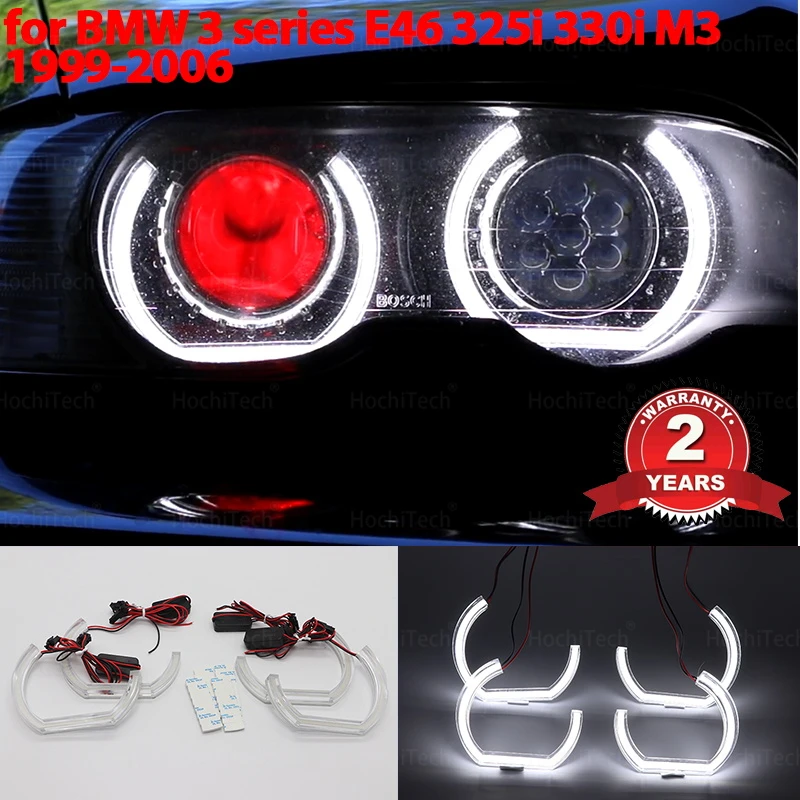 

for BMW 3 series E46 325i 330i M3 1999-2006 Excellent DTM Style Ultra bright led Angel Eyes DRL halo rings Retrofit Accessories