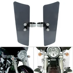 2pcs Motorbike Wind Fork Air Deflector For Honda VT1100C2 750 2000-07& for Yamaha for Suzuki for Kawasaki VN1500D Vulcan