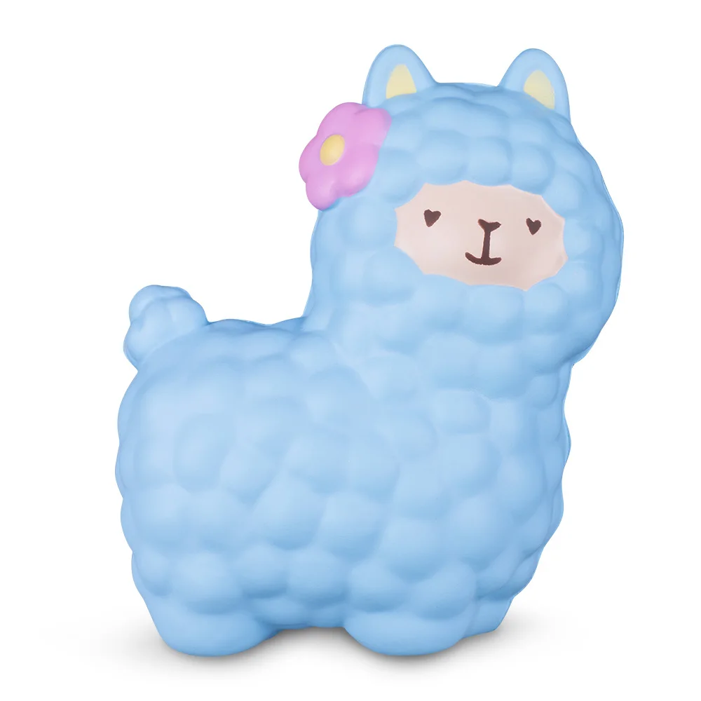 Jouets Squishy en mousse PU pour enfants, alpaga doux, mouton Squishi mignon, Squishies, Squishies Squeeze Jgreeting, anti Strees à montée lente, cadeaux amusants