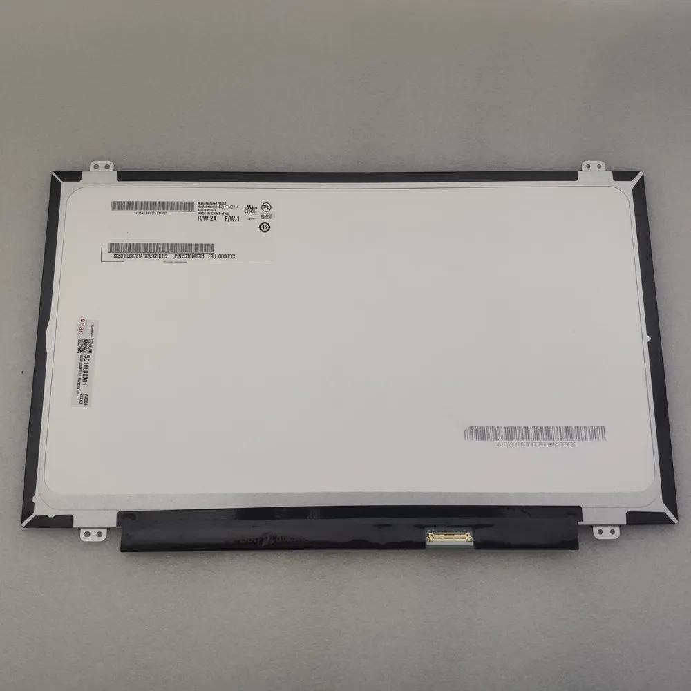 

14.0 Inch Slim Laptop FHD LCD Display Screen B140HTN01.E Fru 5D10L08701 1920*1080 EDP 30Pins