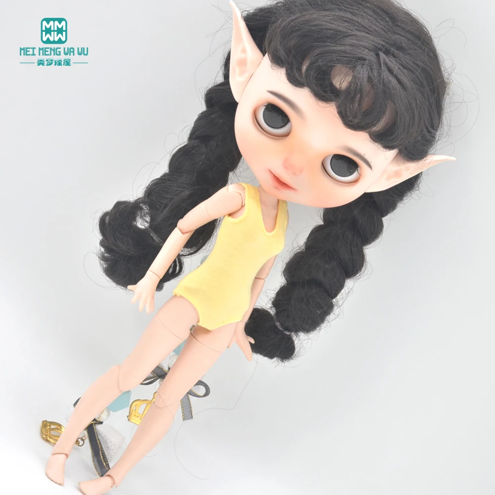 Clothes for Doll Fits Blyth Azone OB22 OB24 Doll Accessories Fashion One-Piece Swimsuit