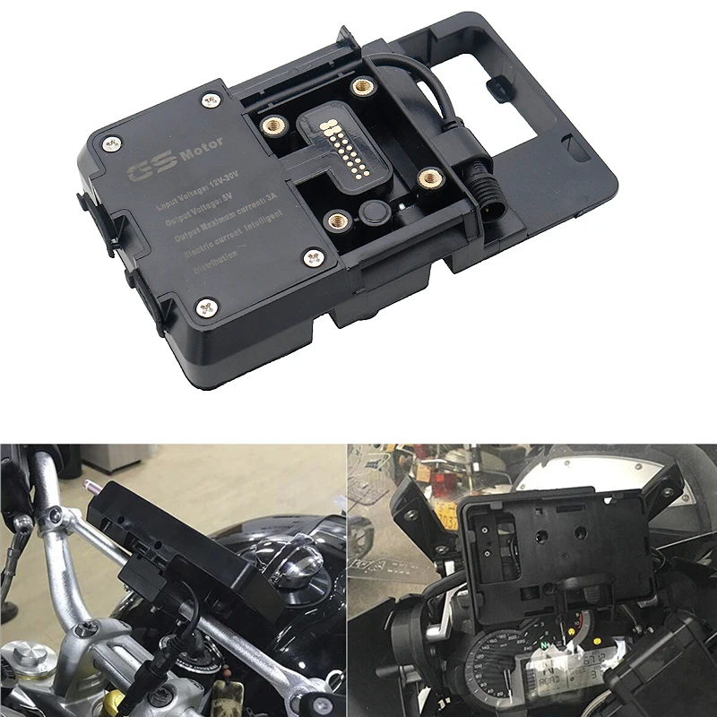 For BMW R1200GS r1200 GS handheld gps navigator usb charger motorcycle Phone Navigation holder Africa Twin CRF1000L ADV 800GS