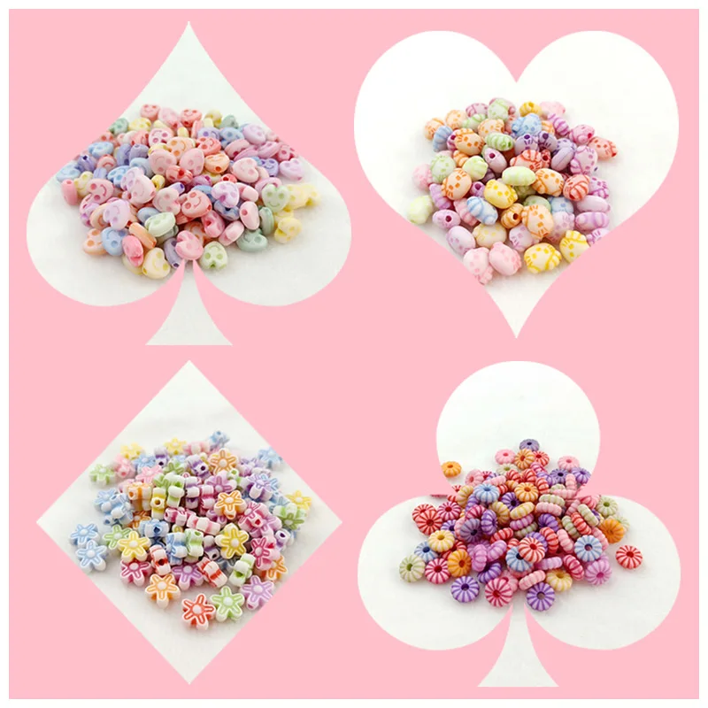 Puzzle Children Beaded Toy Accessories Kids DIY Handmade Arts Crafts Girl Gift Jewelry Necklace Bracelet Accessory Acrylic Beads