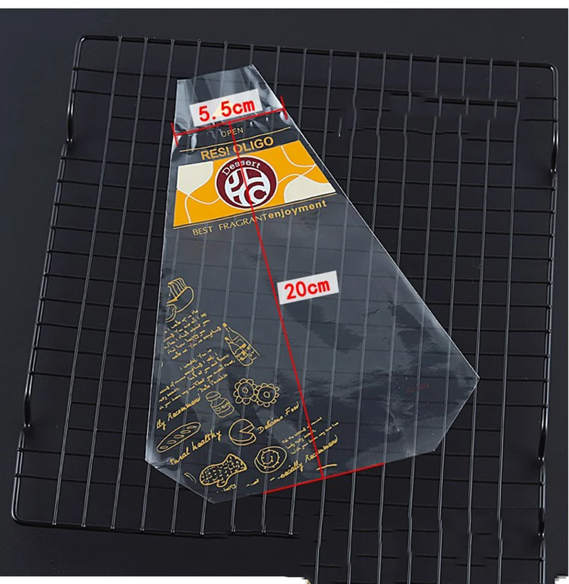 100pcs Sandwich Plastic Packaging Transparent Triangle Bags For Bread Butty Bags Birthday Party Decoration Treat