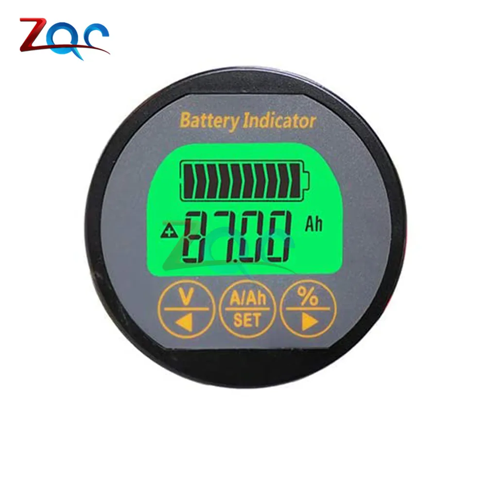 Waterproof Digital Voltage Current Capacity Meter Detector 100V 350A Voltmeter Ammeter with 350A Shunt Battery Monitor Indicator