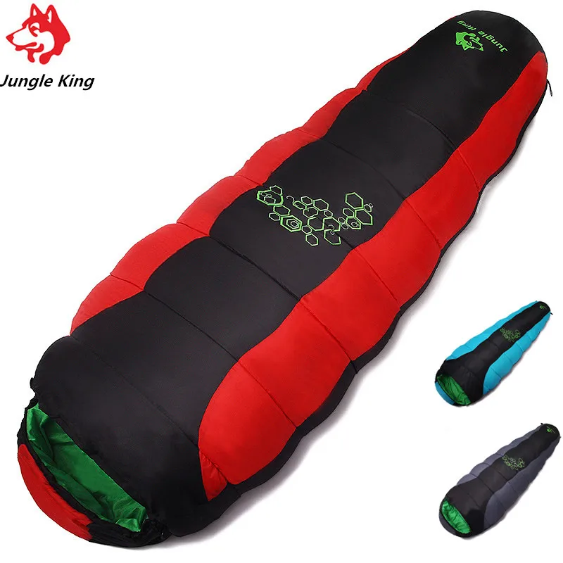 

Jungle King CY0901 Mummy Cotton Filling Splicing Double Sleeping Bags Outdoor Camping Hiking Trekking 0.85KG-1.85KG Sleeping Bag