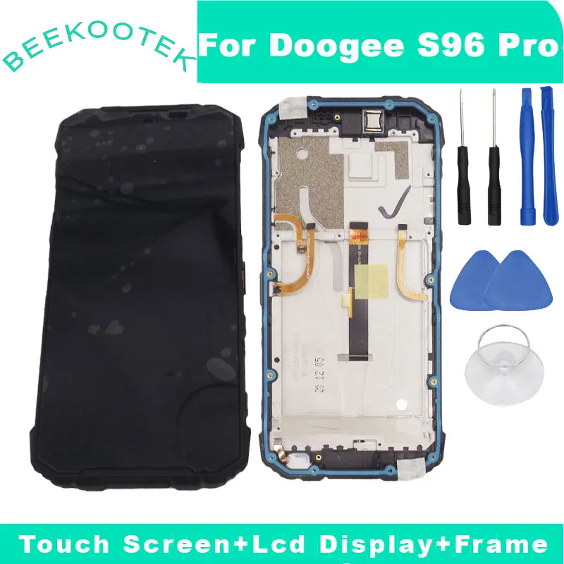 

Original DOOGEE S96 Pro LCD Display+Touch Screen Digitizer+Frame Fingerprint Assembly Replacement Parts For DOOGEE S96 Pro Phone