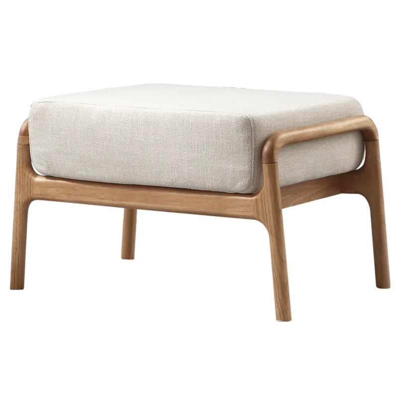 Estoque frete grátis 67cm nordic real de borracha maciça banquetas de madeira otomano sofá cadeira porta lateral sapatos footstool banco apoio para os pés