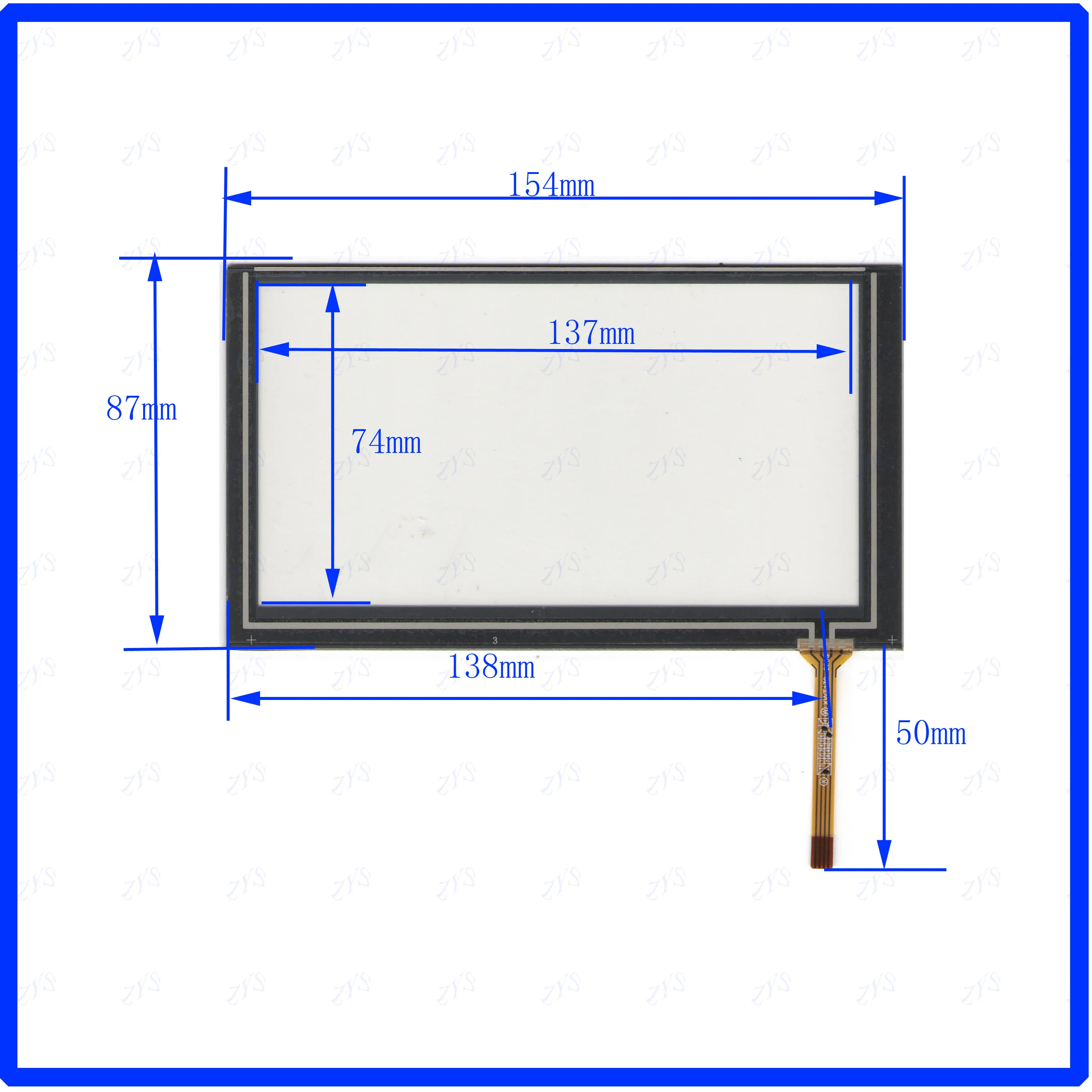 

ZhiYuSun XWT1502 this is compatible 154*87 6.2 Inch Touch Screen for GPS the GLASS is for tble compatible 154*87mm