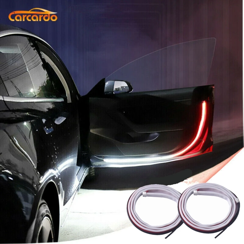 

Carcardo Car Door Opening Warning Light Safety Car LED Lightings Strip Flash LED Auto Lamp Car Accessories Car LED Decoration