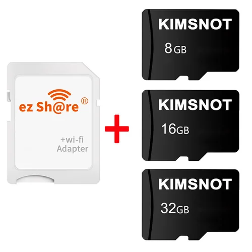 Imagen 1 del producto Ezshare-Adaptador de tarjeta SD WIFI, lector de tarjetas inalámbrico TF Microsd, tarjeta de memoria de 4GB, 8GB, 16GB, 32GB, tarjeta Micro SD