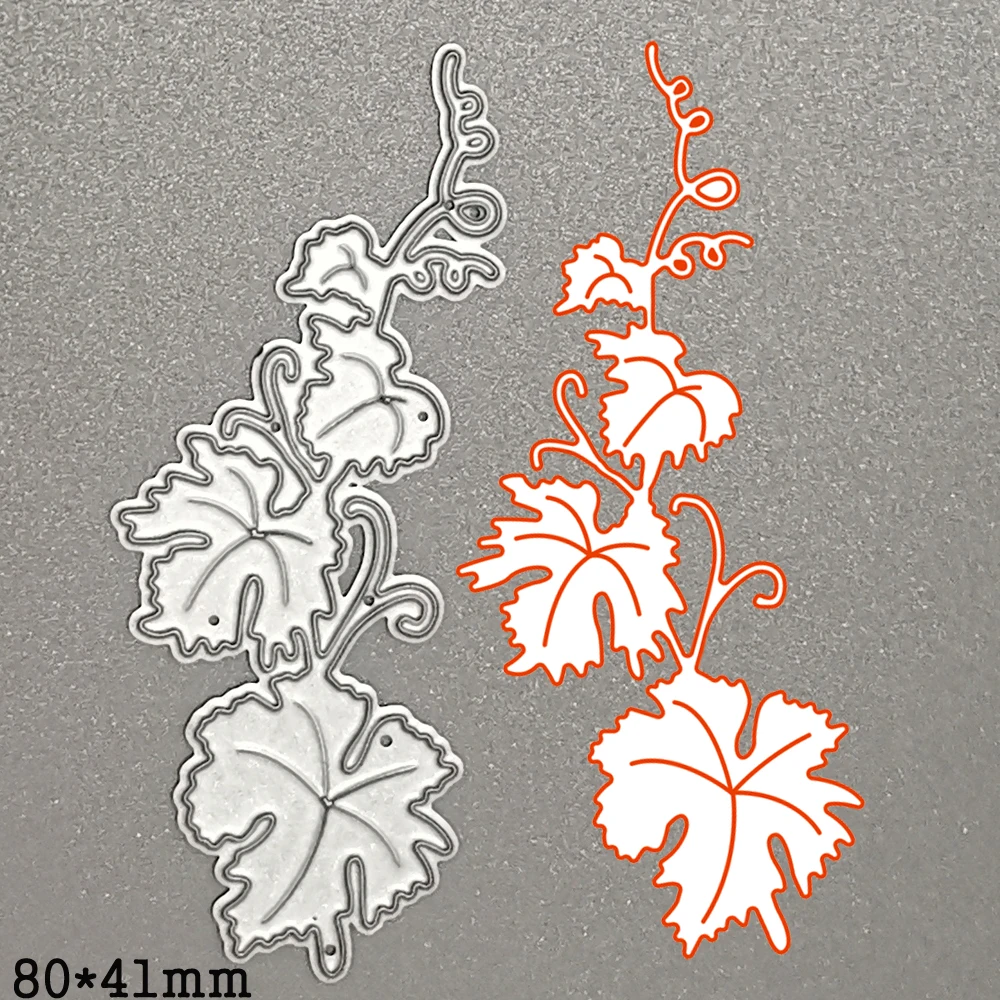 Holy Grape Vine Leaf Metal Cutting Dies Stencils For DIY Scrapbooking Card Decorative Embossing Die Mold 2020 New Handcraft Die