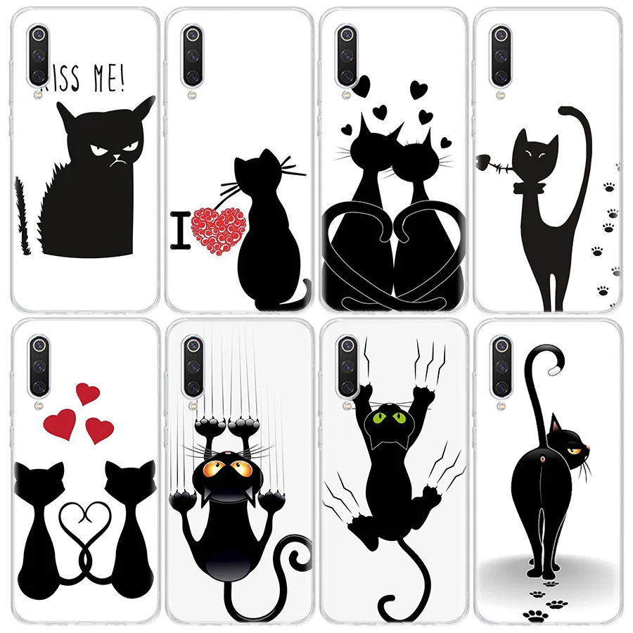 Cat cartoon Phone Case For Xiaomi Mi 12 10 Lite 12X 12T 13 5G 11T 10T Pro 11i 11 Ultra 9 8 6X 5X Capa Coque Fundas TPU Capa Shel