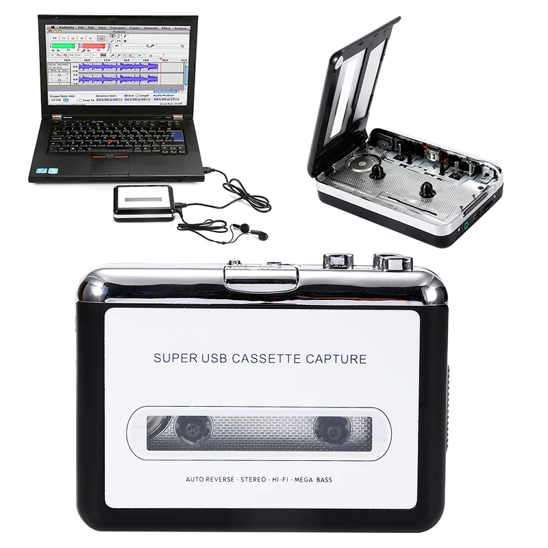 New Cassette Player USB Walkman Cassette Music Audio To MP3 Converter Player Save MP3 File To USB Flash/USB Drive