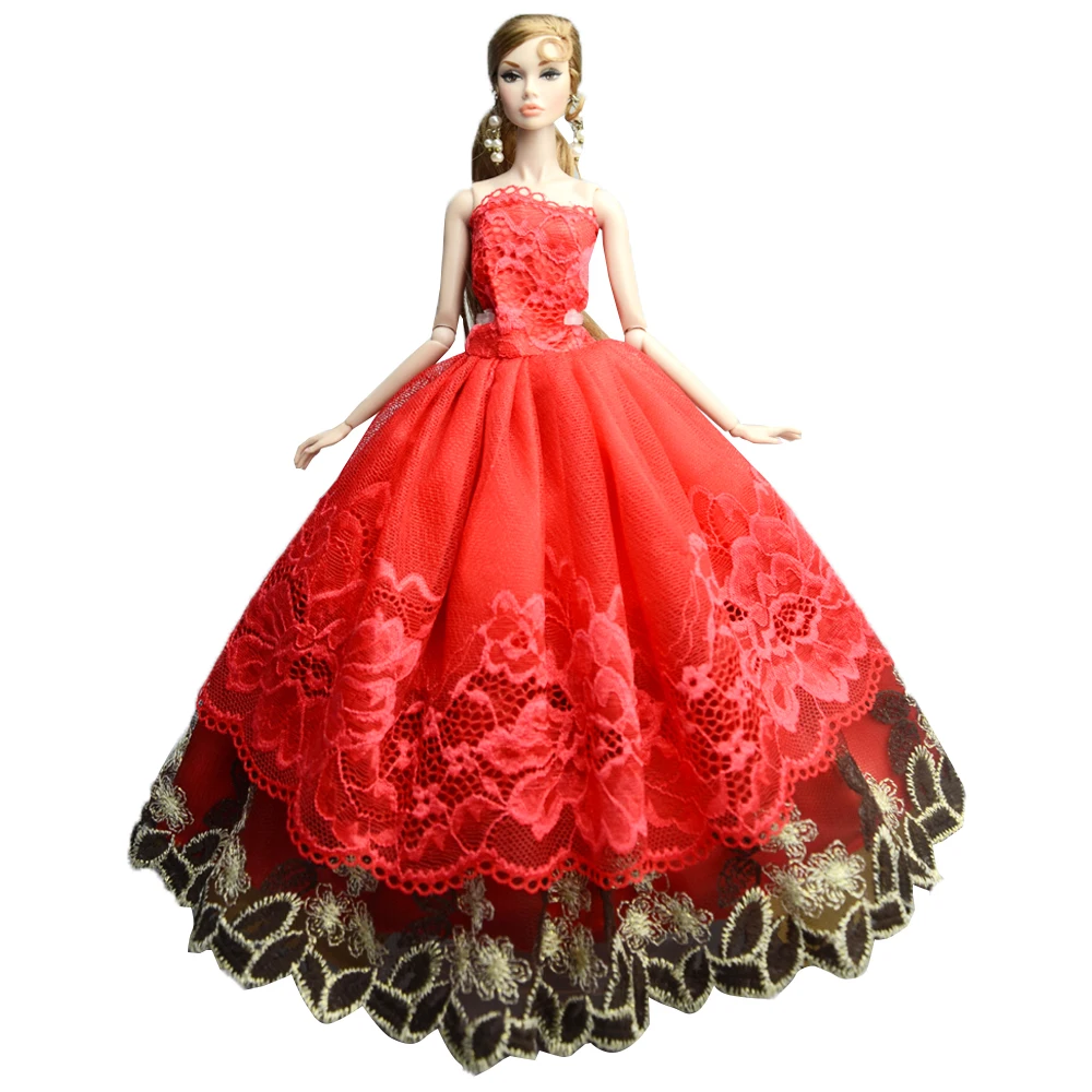 NK 11.5 Inch Pop Jurk Party Wedding Grown Prinses Kleding Mode Jurk Voor 30 CM Poppen Accessoires Kind Speelgoed gift JJ