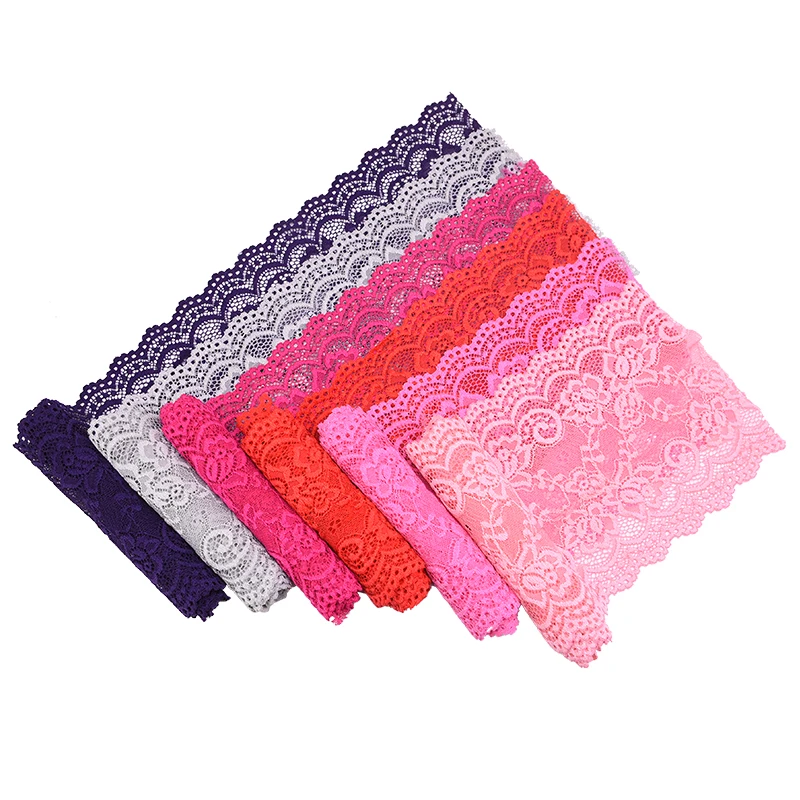 15cm wide DIY Handmade Lace Fabric Roll Colored Wedding Nylon Lace Ribbon Garment Accessories Wedding Home Crafts Wrap Supplies