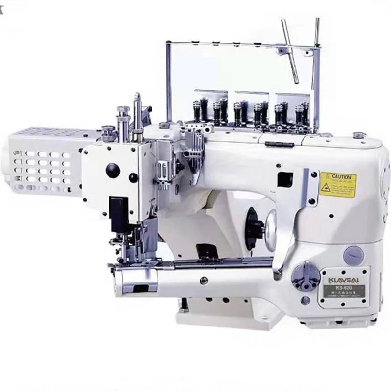 Direct drive 4-needle 6-thread curved arm stitching machine 750W multifunctional industrial sewing machine