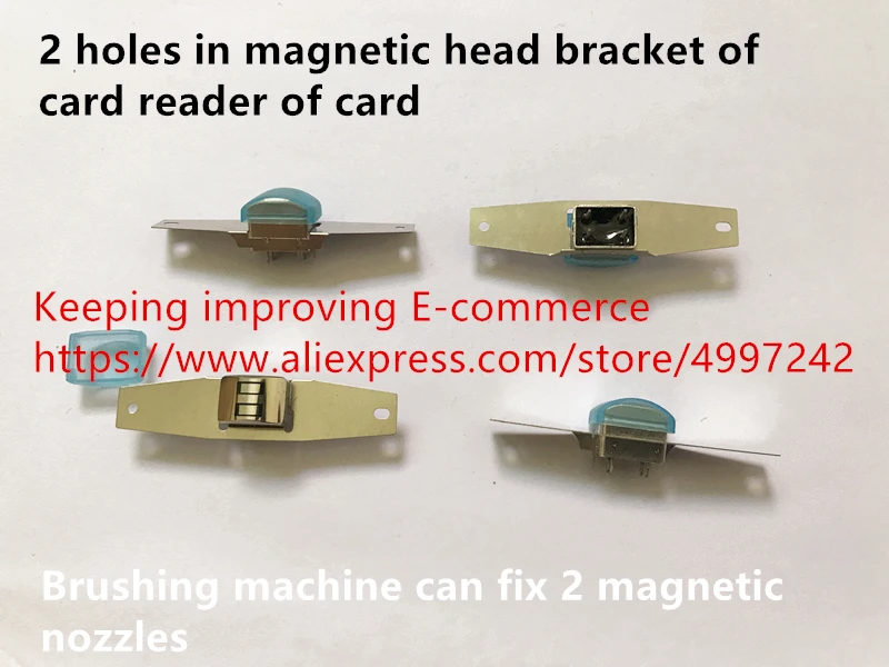 

Оригинальный новый 100% 2 отверстия в кронштейна с магнитной головкой для чтения карт, щетка для карт, может исправление переключателя с 2 магнитными насадками