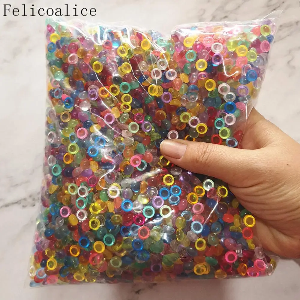 500g Bambini Perline di melma colorate Palline Piccole piccole perline per le arti Festa artigianale Acquario Decor Bambini Accessori fai da te Novità Giocattoli