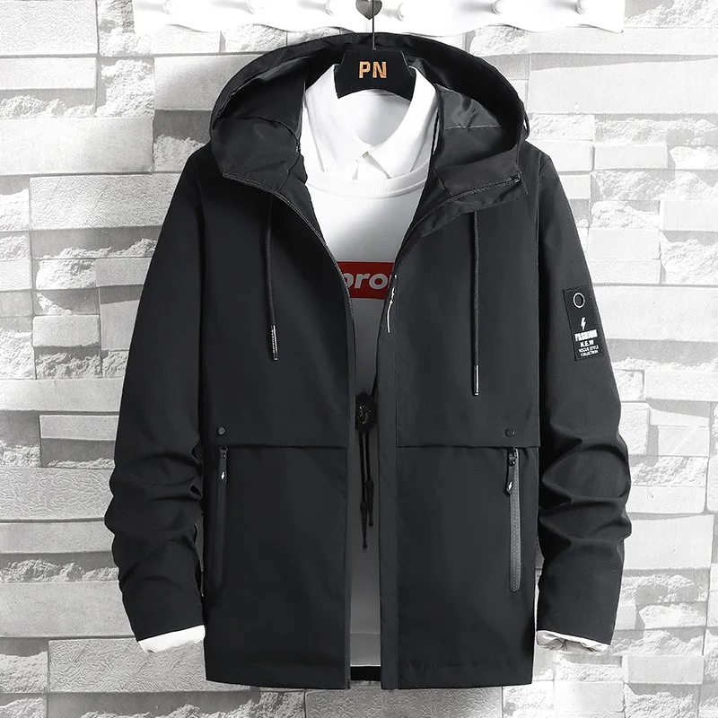 

Jacket Men Spring Autumn New Men Outdoor Climbing Thin Jacket Youth Casual Big Size 4XL Windbreaker Men Jacket Waterproof 2021