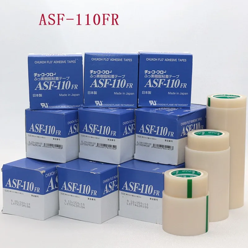 ASF-100FR 0.08/0.13/0.18mm X 13/19/25/38/50/100/150/300mm X 10m/Roll Adhesive tapes electrical tape transparent insulating tape