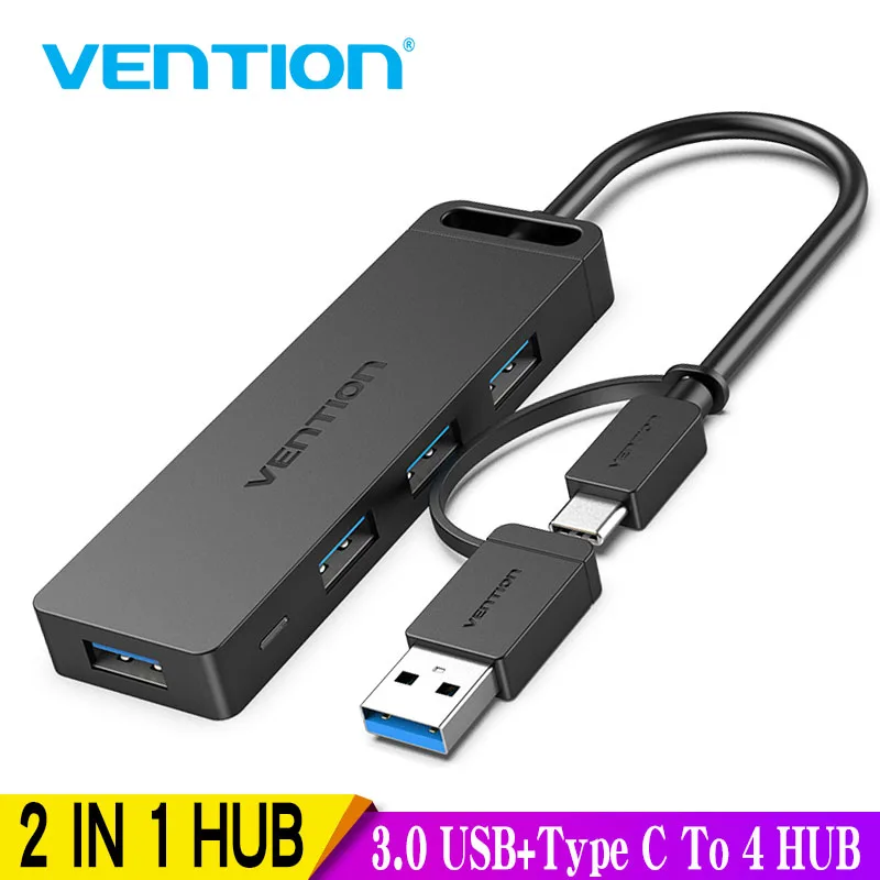 Vention USB C HUB 3.1 Type C to USB 3.0 Adapter Multi USB with Micro USB Charging Port for MacBook Huawei OTG Type C HUB 3.0 USB