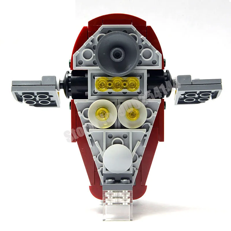 Nowy MOC Slave One 1 Microfighters Model klocków budowlanych Mini kosmiczne kosmiczne cegły Model DIY dekoracje zabawki dla dzieci prezenty dla