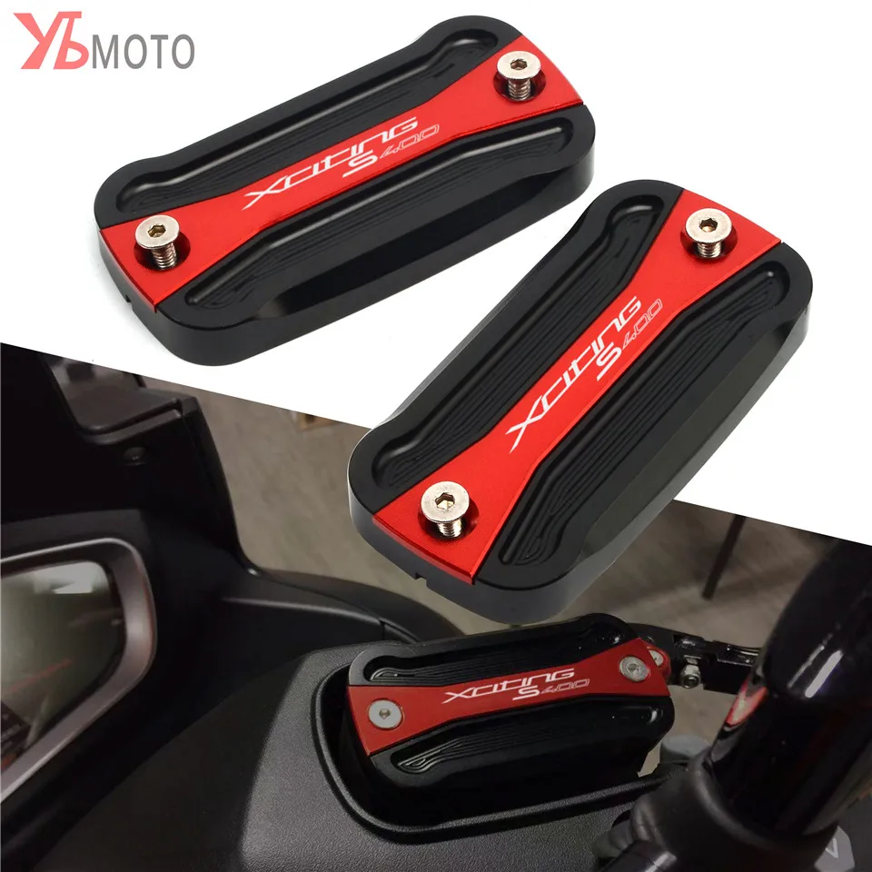 

For KYMCO XCITINGS400 XCITING S 400 2017 2018 2019 Motorcycle Accessories Brake Fluid Reservoir Cover Tank Oil Caps