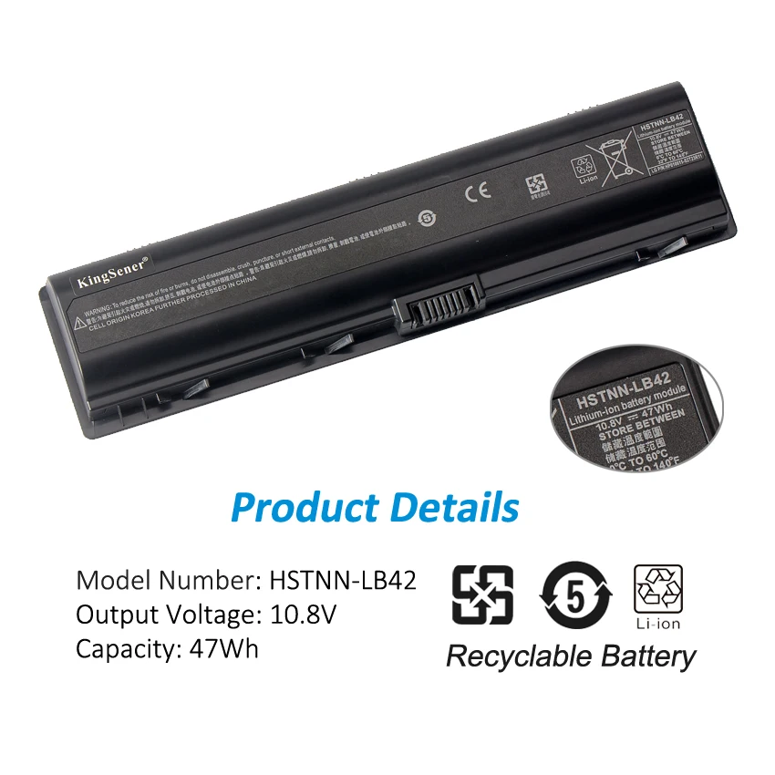 KingSener Laptop Battery For HP Pavilion dv2000 dv6000 dv6400 dv6700 dv6900 DV6400 DV6500 G6000 G7000 HSTNN-IB42 HSTNN-LB42