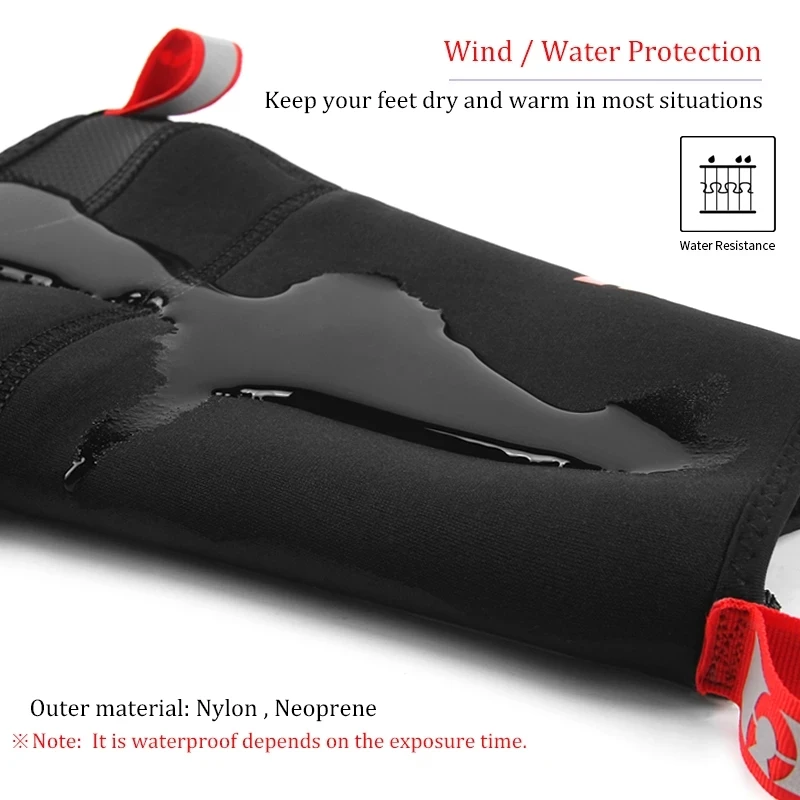 Cycling shoe covers Silicone warmth and thick winter protection overshoes waterproof copriscarpe ciclismo