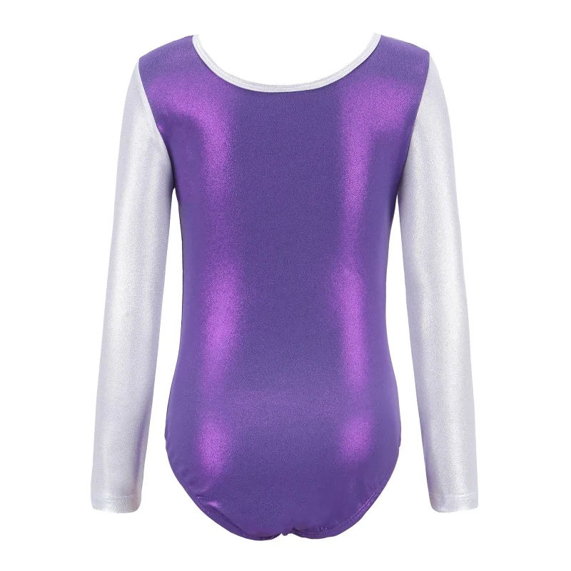 Long Sleeve Striped Gymnastics Leotards for Girls, Gymnastic Leotards for Kids, Ballet Suit,Dance Costumes for Child,Performance