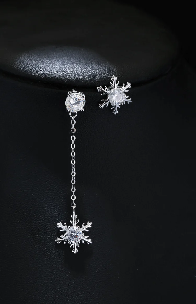 REETI 925 sterling silver snow Stud Earrings for Women Elegant Wedding Jewelry pendientes mujer moda 2019 Brincos