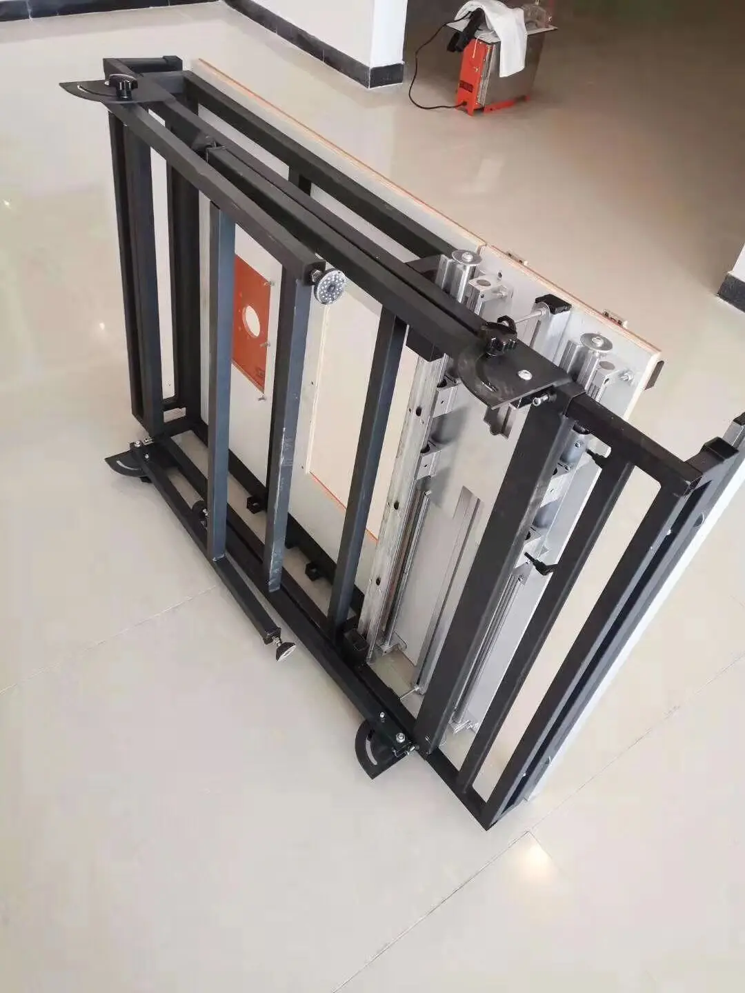 Empujador push-pull multifuncional para mesa de carpintería, mesa de sierra plegable, aplicadora de bandas de borde manual para carpintería