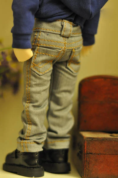 1/6 scale BJD clothes Black or gray Low-rise jeans for BJD/SD YOSD doll accessories C0138