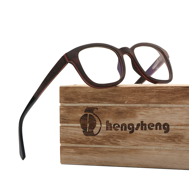 HDCRAFTER Ultralight 100% Real Wood Glasses Frames Men Women Optical Myopia Prescription Eyeglasses Frame Korean Japan Spectacle