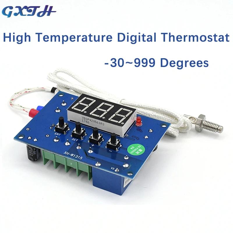 DC24 220V Hohe Temperatur Digitale Thermostat K-typ Thermoelement Hohe Temperatur Controller Temperatur Control Board -30 ~ 999 °