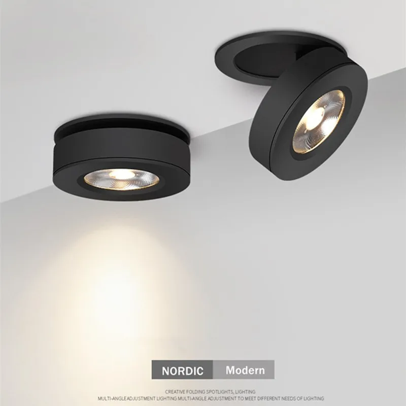 

Dimmable Slim Ceiling Light, Dimmable LED Downlight, 5W, 7W, 10W, 12W, Round, Foldable, 360 Degree Rotatable, LED Spotlight