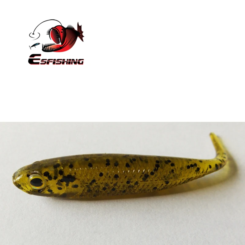 KESFISHING-Cebo de silicona para Pesca, Señuelos de plástico suave, ojo 3D, realista, sábalo brillante, 70mm, 2,8g